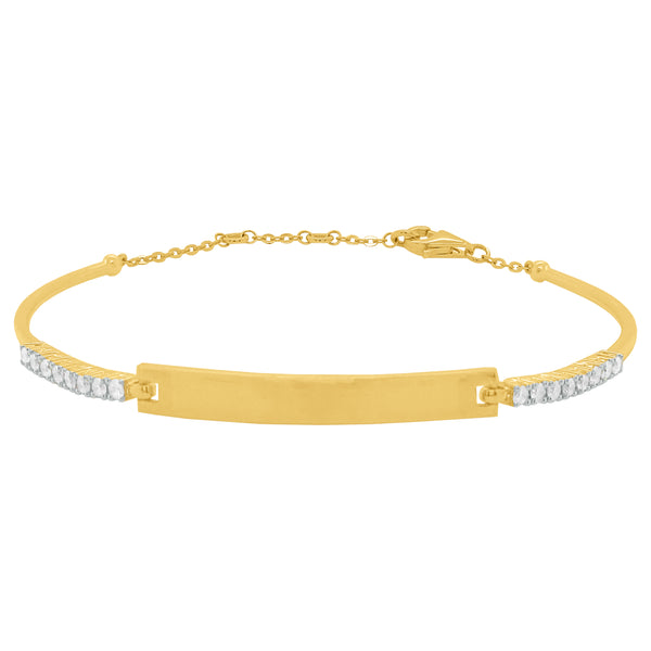 14K GOLD DIAMOND SUSIE ID BRACELET