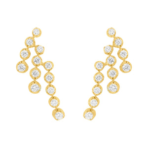 14K GOLD DIAMOND DANA STUDS