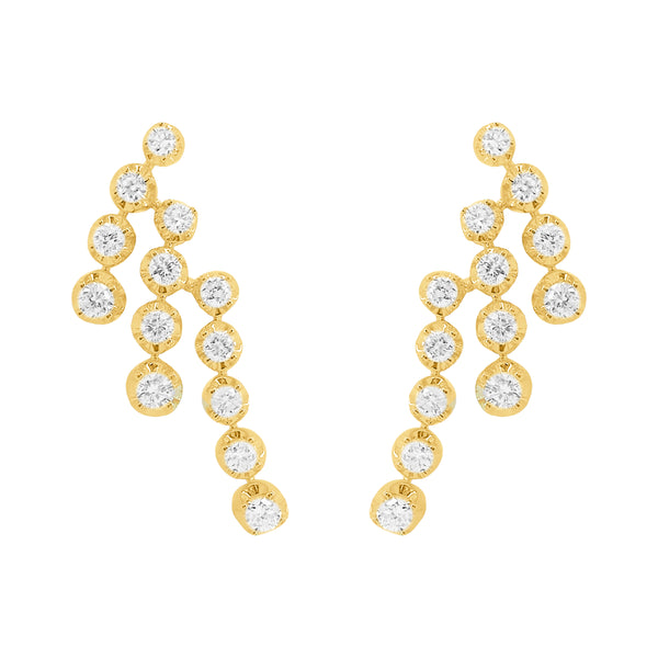 14K GOLD DIAMOND DANA STUDS