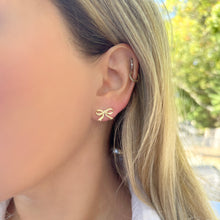 14K GOLD BOW STUDS