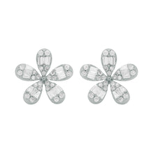 14K GOLD DIAMOND MARISSA FLOWER STUDS