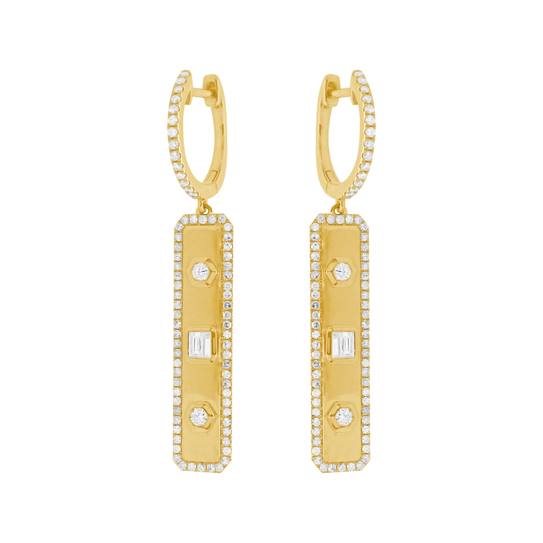 14K GOLD DIAMOND BLAIRE EARRINGS