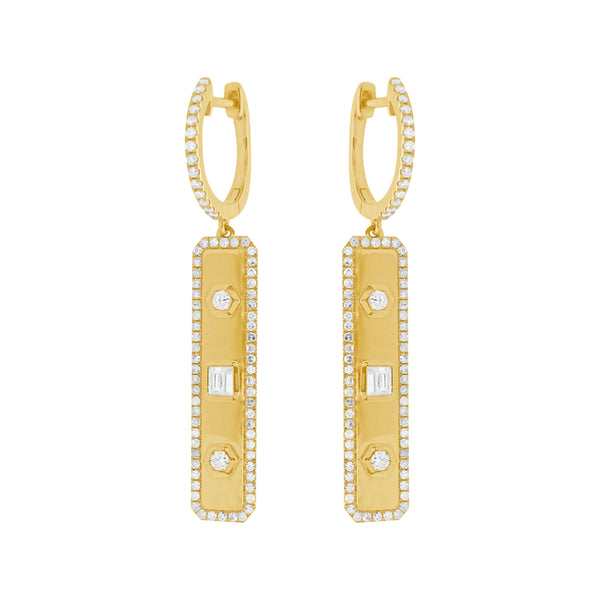 14K GOLD DIAMOND BLAIRE EARRINGS