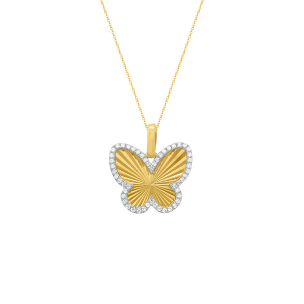 14K GOLD DIAMOND MARA BUTTERFLY NECKLACE