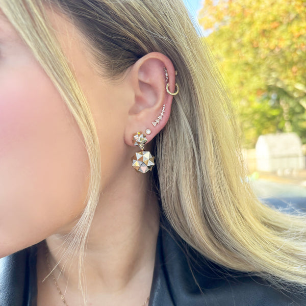 14K GOLD DIAMOND TRINA EARRINGS