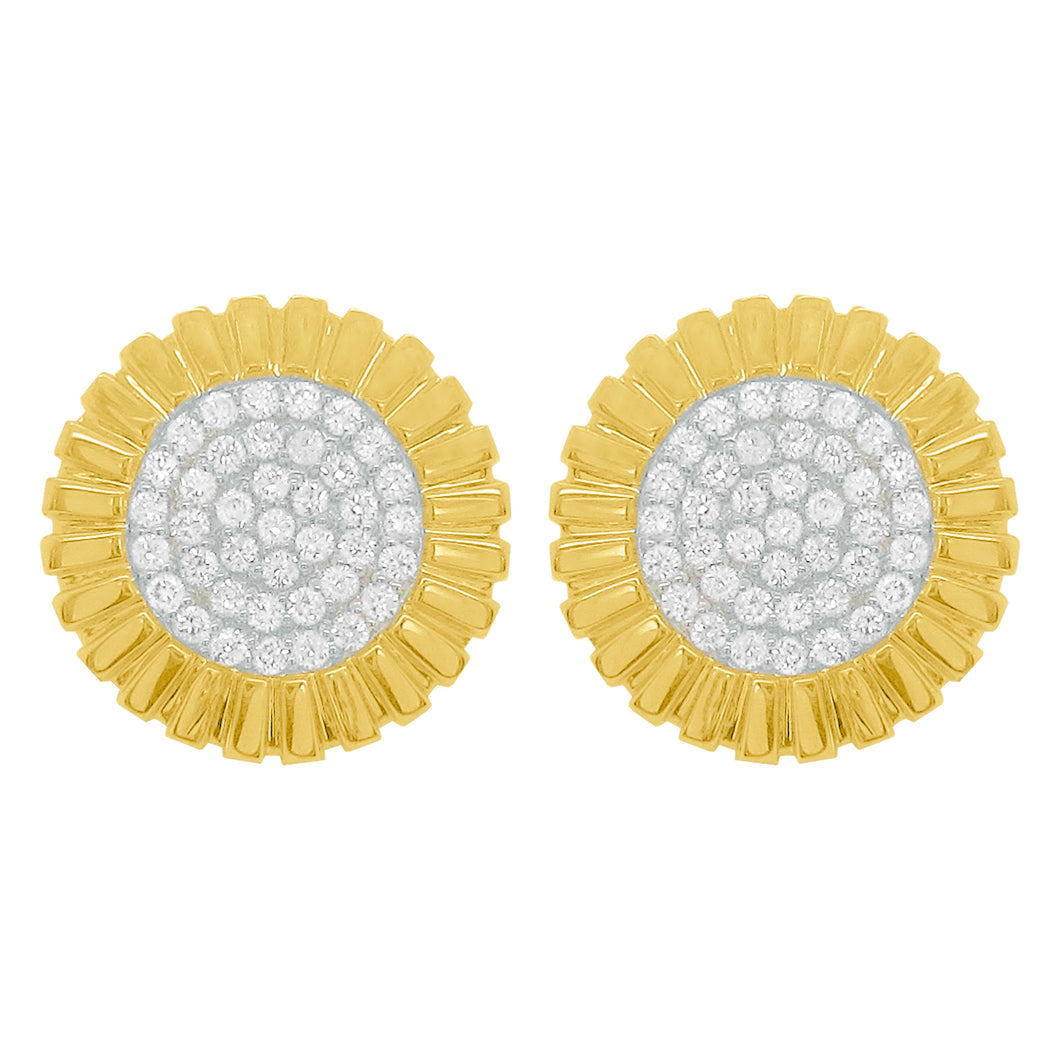 14K GOLD DIAMOND ANNETTE STUDS