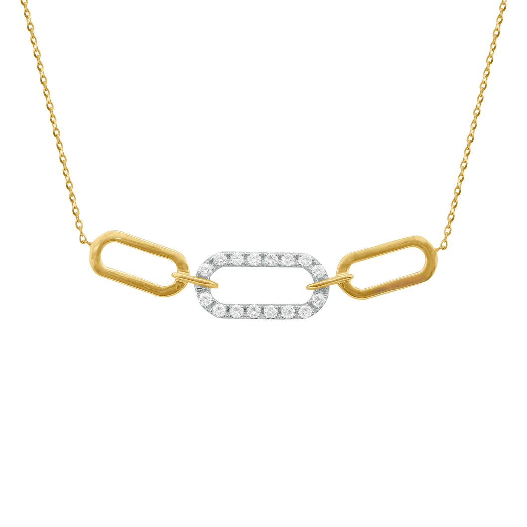 14K GOLD DIAMOND LAURIE NECKLACE