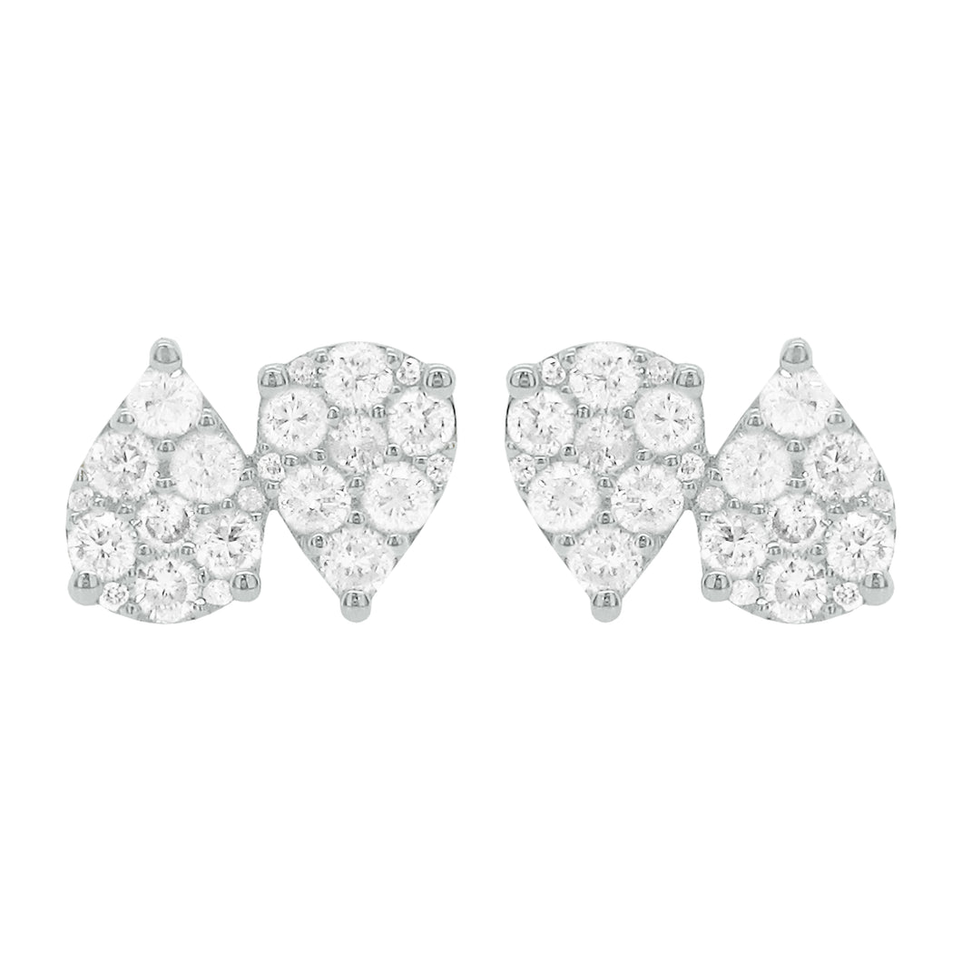14K GOLD DIAMOND BRYNN STUDS