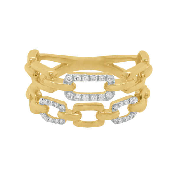 14K GOLD DIAMOND DANIA RING