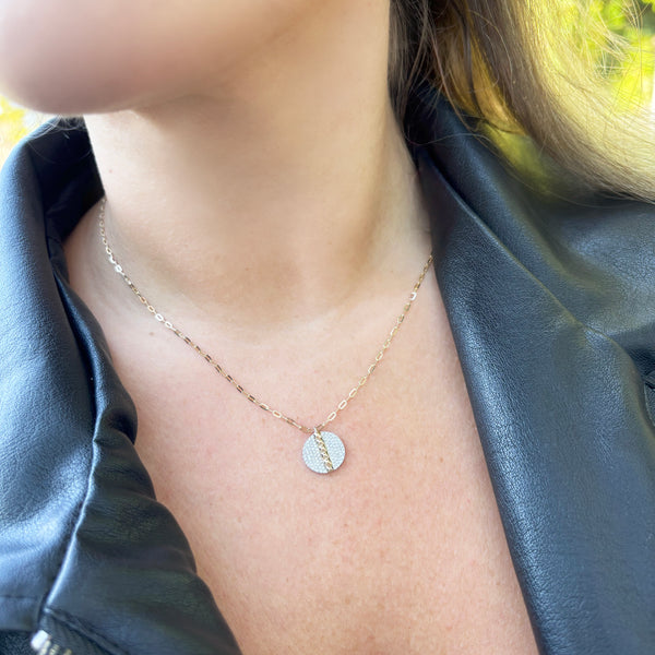 14K GOLD DIAMOND TRIXIE NECKLACE