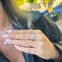 14K GOLD DIAMOND EVE RING