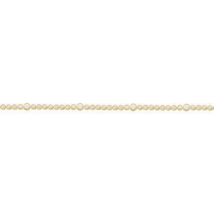 14K GOLD DIAMOND EVA BEZEL BRACELET