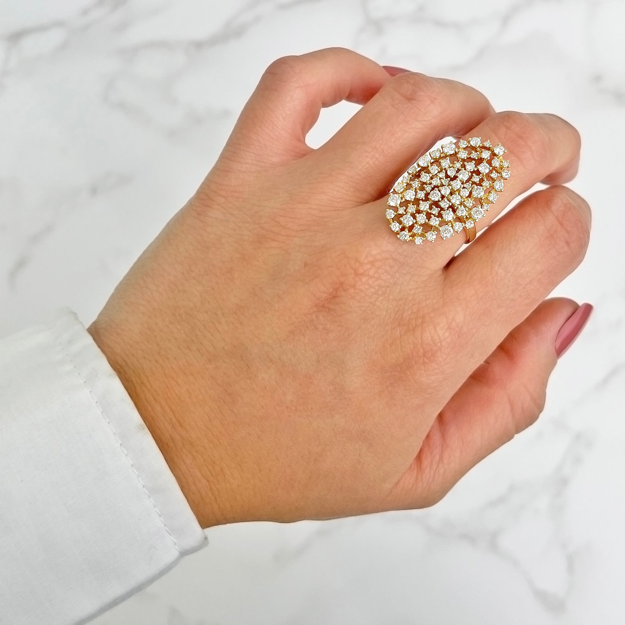 14K GOLD DIAMOND GINGER RING β Jen K Online