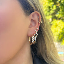 14K GOLD DIAMOND KENDRA HOOPS