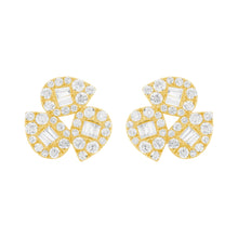 14K GOLD DIAMOND MEDIUM EVIE PEAR STUDS
