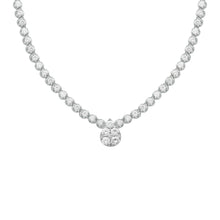 14K GOLD DIAMOND MARI PEAR TENNIS NECKLACE