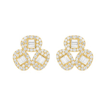 14K GOLD DIAMOND MEDIUM EVIE OVAL STUDS