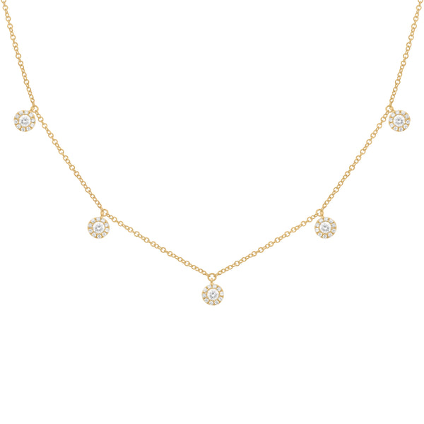14K GOLD DIAMOND ADELINE NECKLACE