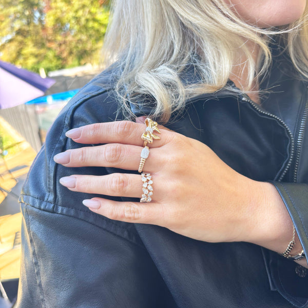 14K GOLD DIAMOND VANESSA RING