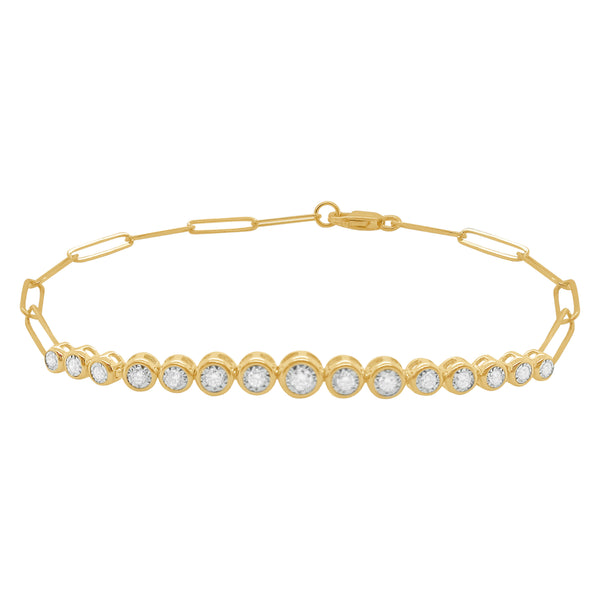 14K GOLD DIAMOND DANI BEZEL BRACELET