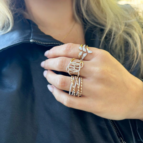 14K GOLD DIAMOND HEATHER RING