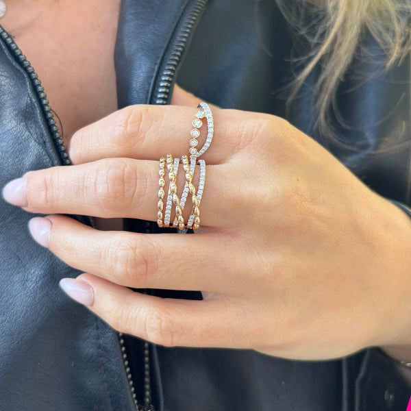 14K GOLD DIAMOND SIERRA RING