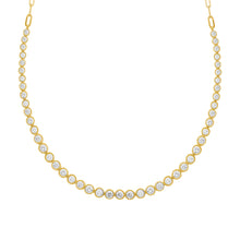14K GOLD DIAMOND ZOE BEZEL NECKLACE