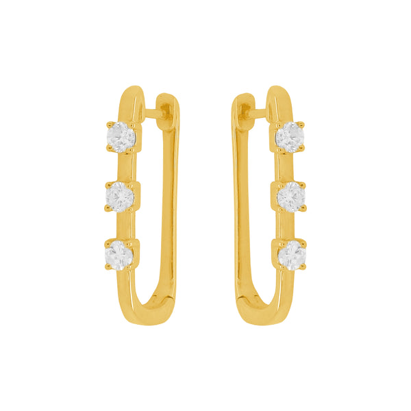 14K GOLD DIAMOND EVERLY HUGGIES