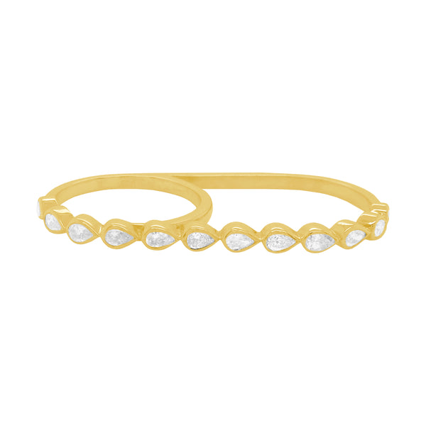 14K GOLD DIAMOND DAPHNE RING