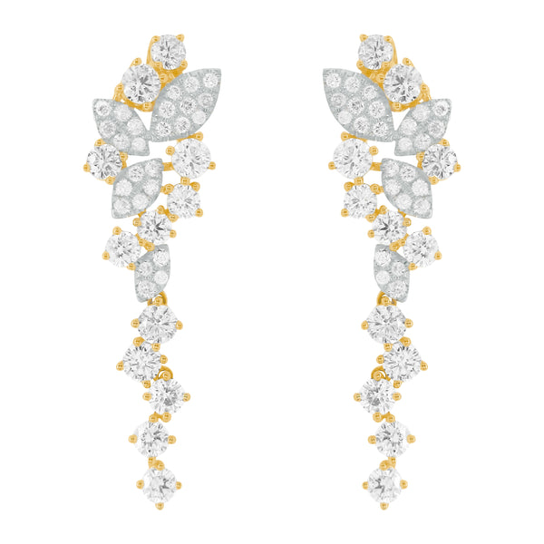 14K GOLD DIAMOND SHAINA EARRINGS