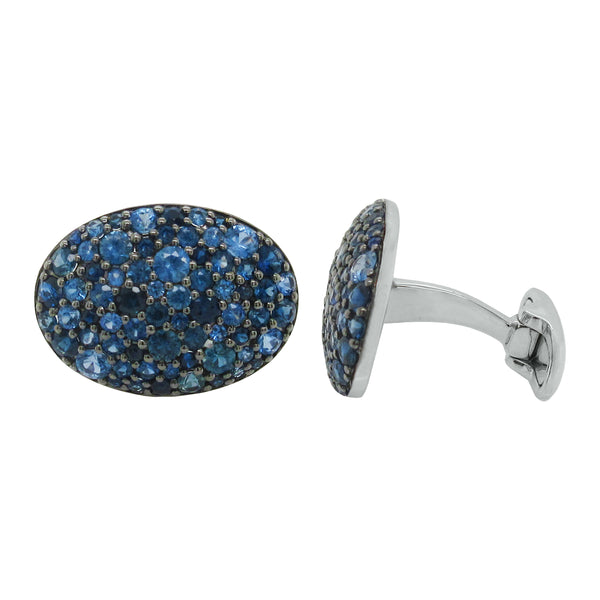 14K GOLD SAPPHIRE NATE CUFFLINKS