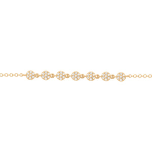 14K GOLD DIAMOND SARAH BRACELET