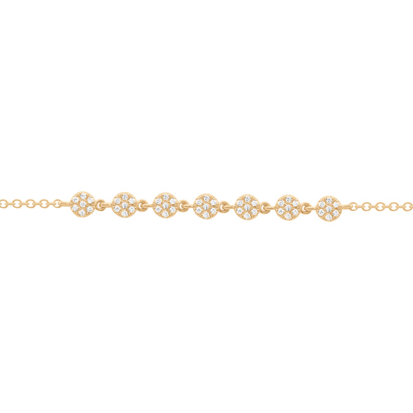 14K GOLD DIAMOND SARAH BRACELET