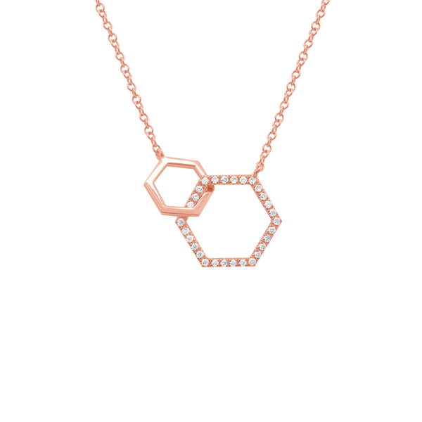 14K GOLD DIAMOND ALIZA NECKLACE