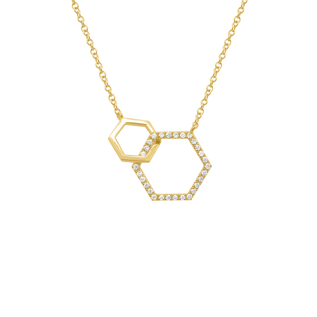 14K GOLD DIAMOND ALIZA NECKLACE