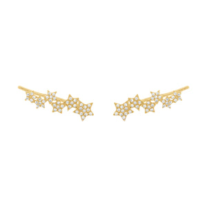 14K GOLD DIAMOND SIERRA STAR CRAWLERS