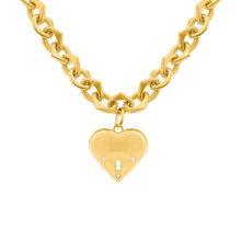 14K GOLD DIAMOND BECCA HEART NECKLACE