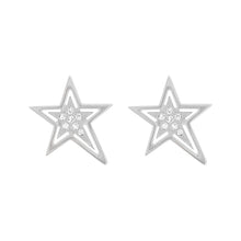 14K GOLD DIAMOND ZENA STAR STUDS
