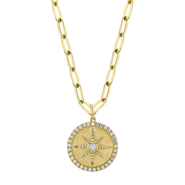 14K GOLD DIAMOND JACKIE NECKLACE