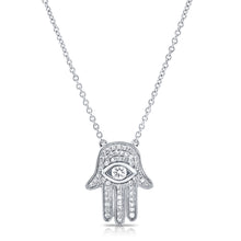 14K GOLD DIAMOND EVIE HAMSA NECKLACE