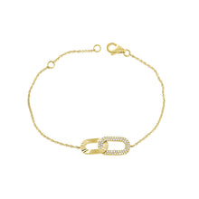 14K GOLD DIAMOND HEIDI LINK BRACELET
