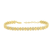14K GOLD DIAMOND MILA OVAL BRACELET