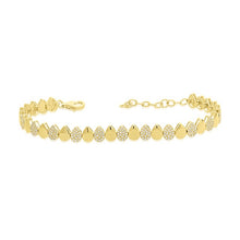 14K GOLD DIAMOND MILA PEAR BRACELET