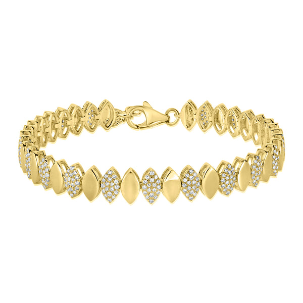 14K GOLD DIAMOND MILA MARQUISE BRACELET