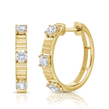 14K GOLD DIAMOND RYAN HUGGIES