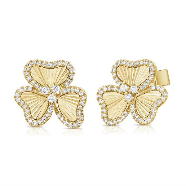 14K GOLD DIAMOND MELLI STUDS