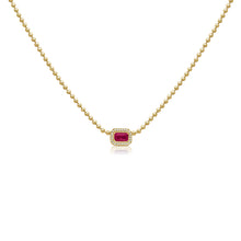 14K GOLD DIAMOND PINK SAPPHIRE SHANNA NECKLACE