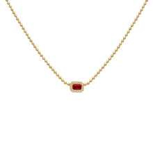 14K GOLD DIAMOND RUBY SHANNA NECKLACE