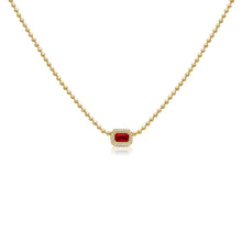 14K GOLD DIAMOND RUBY SHANNA NECKLACE