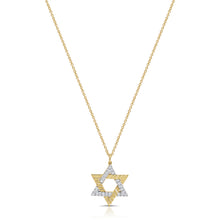 14K GOLD DIAMOND LEYA STAR OF DAVID NECKLACE